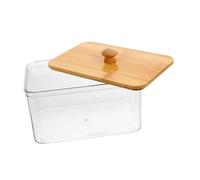 CHILDWEET Boîte De Rangement à Linge Avec Couvercle Organiseur Transparent Pour Séchage Et Accessoires De Buanderie Conteneur Pratique Pour Espace Propre Et Soigné