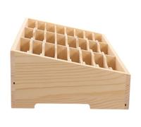 CHILDWEET Boîte de Rangement Multi-Grilles en Bois 24 Compartiments pour Téléphone Portable, Support de Téléphone Portable de Table, Organisateur de Bureau Pratique pour Salle de Classe et