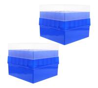 CHILDWEET Boîte de Tubes à Essai de Laboratoire Lot de 2 Pièces en Plastique 36 Trous pour Stabilité et Organisation des Échantillons en Laboratoire