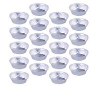 CHILDWEET Bol en Aluminium Jetable Rond pour Friteuse à Air, 20 Pièces, Résistant à Haute Température, Multifonction, pour Barbecue et Micro-ondes