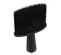 CHILDWEET Brosse de Cou Coiffeur Noire en Nylon et Plastique, Brosse Douce et Respectueuse Peau pour Balayage des Cheveux Barbe en Salon de Coiffure