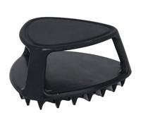 CHILDWEET Brosse Nettoyante Visage et Cuir Chevelu en Silicone Souple, Petite Taille Compacte Noire, Gommage Exfoliant Doux pour Homme, Masseur Cheveux et Barbe, Usage et Soin Quotidien