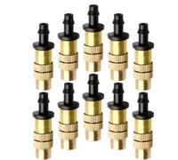 CHILDWEET Buse de Brumisation en Cuivre pour Tuyau D'arrosage 4/7mm, Performance en Eau et Résistance à L'usure, pour Atomisation et Refroidissement de Toit, Lot de 16 Pièces