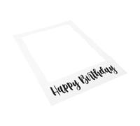 CHILDWEET Cadre Photo Photobooth Blanc en Papier 24 Pouces Coins Arrondis et Design Pliable, Robuste et Sûr pour Garçon et Filles, pour Fêtes en Famille