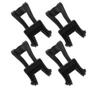 CHILDWEET Cage à Pédale Noire en Plastique 4pcs pour Vélo d'exercice Cale-Pieds Sécurisant, Installation Facile, pour Cyclisme en Intérieur
