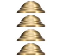 CHILDWEET Capuchon de Lampe en Laiton 4 Pièces Structure Double Étage, Solide et Facile D'entretien, pour Éclairage Suspendu Salles à Manger