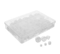 CHILDWEET Capuchons de Protection en Caoutchouc Blanc Protège-vis Portable et Anti-desserrage 160 Pièces pour Écrous Hexagonaux Adaptés pour Mobilier et Applications Industrielles