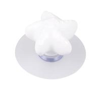 CHILDWEET Céramique Étoile de Mer Bouton à Ventouse pour Tiroir | Base Solide, Usage Maison ou Boutique, Blanc, Peut Servir de Crochet, pour Armoire et Bureau