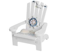 CHILDWEET Chaise de Plage Miniature en Bois Blanc Modèle Mini pour Micro-Paysage Décoratif Accessoire Décor Maison de Poupée Petite Chaise Longue pour Décoration Bureau et Scène Plage