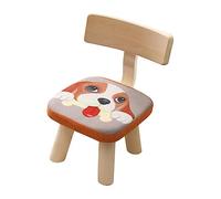 CHILDWEET Chaise Garçon Fille avec Dossier Incurvé Ergonomique Tabouret Antichute pour Tout Petits Design Motif Chiot Matériaux Résistants Chaise Scandinave pour Garçon Fille