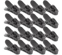 CHILDWEET Clips Micro Rotatifs en Abs Noir 20 Pièces Pratiques pour Conférences et Performances sur Scène