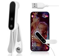 CHILDWEET Cliqueur Automatique et Affichage Numérique Intelligent Blanc pour Écran de Téléphone Vitesse Réglable pour Tâches de Récompense et Streaming en Direct