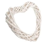 CHILDWEET Couronne en Bois Forme Cœur Ambiance Bavaroise, Surface Lisse et Décoration Naturelle, comme Présent de Diplôme pour Noël ou Temps DIY