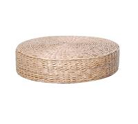 CHILDWEET Coussin De Sol Paille pour Siège Extérieur Coussin Rond Tissé pour Yoga Et Assise Sol Convient à Intérieur Et Meubles De Jardin