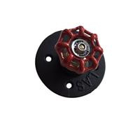 CHILDWEET Crochet Mural à Bride en Fonte Alliée Rouge, Crochet Rond Style Volant, Patère Murale Noire pour Vêtements et Chapeaux, Support Robuste pour Manteaux, Serviettes, Rangement