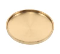 CHILDWEET Doré Grand Bol Décoratif pour Entrée en Acier Inoxydable | Vide-poche Moderne, pour Clés et Petits Objets, Table de Porche, Style Minimaliste Élégant