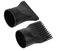 CHILDWEET Embout Noir Diffuseur pour Sèche-cheveux 2 Pièces en Plastique Compatible Large, Design Multifonction Circulaire et Soin des Cheveux pour Coiffage Salon Domicile