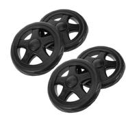 CHILDWEET en Plastique Noires Installation Facile pour Chariot Pliable Lot de 4 Adaptées aux Courses en Supermarché Chariots Roulants D'extérieur