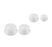 CHILDWEET Ensemble de Ventouses de Massage en Silicone pour Dos et Cou, Forte Adsorption, Favorise le Métabolisme, Kit 4 Pièces Blanc pour Thérapie par Ventouses