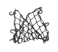 CHILDWEET Filet De Chargement Réglable à 6 Crochets 40x40 Cm pour Voiture Et Moto, Filet De Rangement Élastique Robuste, Utilisation Coffre Et Réservoir, Transport Sécurisé