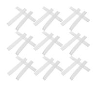 CHILDWEET Filets de Nettoyage en Plastique Blanc pour Peigne et Brosse 100 Pièces Protège la Structure, Élimine les Cheveux, pour Salons et Voyages