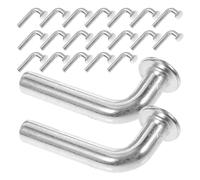 CHILDWEET Goupille de Sécurité L-shaped Mécanisme de Verrouillage Sécurisé Robuste en Fer 100pcs pour Systèmes de Stockage et Entrepôts