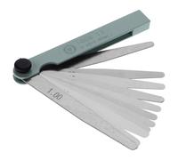 CHILDWEET Jauge D'épaisseur en Acier Inoxydable Résistante à L'usure, Compacte, pour Réparation Automobile, Mesure Précise de 0,02 à 1,00 Mm, 1 Set