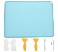 CHILDWEET Kit D'accessoires Imprimante 3d 8 Pièces Entonnoir à Résine en Inox, Filtre Silicone, Moufles de Protection, Brosse de Nettoyage pour Retrait et Filtration de Résine Uv, Usage