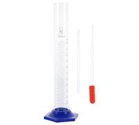 CHILDWEET Kit de Cylindre Gradué en Verre avec Agitateur et Pipette 250ml Stable et Précis pour Laboratoires et Recherches Chimiques