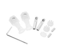CHILDWEET Kit de Fixation pour Siège de Toilette Suspendu 10 Pièces en Nylon et Alliage, Résistant Vieillissement, Installation Facile pour Accessoires de Salle de Bain