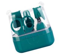 CHILDWEET Kit de Manucure pour Bébé Vert 5 Pièces Coupe-Ongles à Lames Arrondies Ciseaux de Sécurité et Lime Soins des Ongles Doux et Sûrs pour -Nés et Jeunes Garçon et Filles