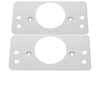 CHILDWEET Kit de réparation en acier inoxydable plaque de remplissage pour trou de porte gâche de porte 8pcs argent pour porte d’entrée et intérieure