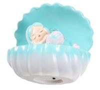 CHILDWEET Lampe de Table Sirène Enchantée LED pour Chambre Veilleuse Créative Décoration de Bureau Douce et Légère pour Filles