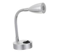 CHILDWEET Liseuse 12v LED 3w en Aluminium, Lampe de Lecture pour Camping-yacht, Orientable, Montage au Plafond Mur, Argenté
