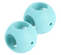 CHILDWEET Lot de 2 Boules de Lavage Magnétiques en Tpr Bleu Solide pour Purifier L'eau et Détacher les Peluches Lors du Lavage du Linge