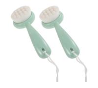 CHILDWEET Lot de 2 Brosses de Nettoyage du Visage à Long Manche avec Poils Doux Nettoyage en Profondeur et Élimination des Points Noirs, Visage des Femmes la Maison Voyage