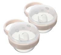 CHILDWEET Lot de 2 Étuis à Tétine pour Bébé en Pp Accroche Facile et Rangement Pratique, Design Adorable et Portable Voyages Maison