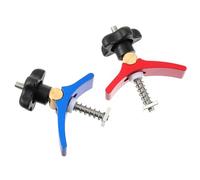 CHILDWEET Lot de 2 Serrage-joints en Alliage D'aluminium Rouge pour Travail du Bois Forte Force de Serrage et Résistance à L'usure, pour Menuiserie et Travail du Métal