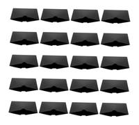 CHILDWEET Lot De 20 Pochettes En Papier Kraft Noir Pour Cd Dvd, Étuis Porte-cd Résistants, Paquet De Rangement Compacts Pour Protection Rayures Et Poussière, Adaptés Au Transport Et Stockage Quotidien