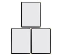 CHILDWEET Lot de 3 Protège-Menus A4 Transparents en PVC Imperméable Couverture de Recette Recto Verso Porte-Menu Solide et Facile à Nettoyer pour Restaurant Bar et Service Boissons