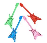 CHILDWEET Lot de 4 Set de Set de Guitares Gonflables Légères en PVC Style Rétro pour Décorations de Fêtes Musicales et Concerts en Plein Air, Accessoires Rock Colorés et Couleur Aléatoire