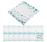 CHILDWEET Lot de 40 Serviettes de Table Jetables Bleu à Pois Paillettes Argentées Serviettes en Papier pour Anniversaire Fête et Cocktail Décorations de Banquet Élégantes