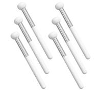 CHILDWEET Lot de 6 Pinceaux Correcteurs de Champignon Manche en Bois, Éponges Correctrices pour Maquillage, Adaptées Nez Paupières, Outil Précis Maquillage Professionnel et Quotidien