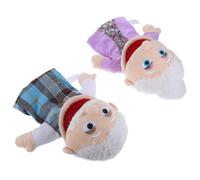 CHILDWEET Marionnette Garçon et Filles à Main Réaliste en Coton PP 2 Pièces Grand-père et Grand-mère Éducatif Interactif pour Garçon et Filles pour Contes et Récits