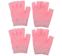 CHILDWEET Moufles Hydratants en Gel Lot de 2 Paires pour Mains Sèches, Tissu Rose, Absorption Rapide et Hydratation pour Travail et Usage Nocturne