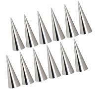 CHILDWEET Moule à Croissants en Acier Inoxydable Facile à Utiliser Nettoyer 18pcs, Tube Cylindrique pour Pâtisserie Cuisson à Domicile