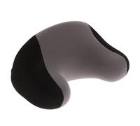 CHILDWEET Oreiller Cervical pour Voiture en Mousse à Mémoire de Forme Coussin Appui-Tête Ergonomique en Maille Respirante Soutien Nuque Confortable pour Longue Distance 1 Pièce Noir-Gris