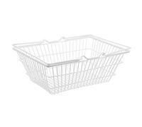 CHILDWEET Panier Fournir Unité Espèces Poubelle Afficher Flottant Corbeille Épicerie Couvercle Cubes Bibliothèque Produire Portable Mini Jouets Vente Au Détail Chariot Marché Blanche Le Fer