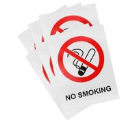 CHILDWEET Panneaux Autocollants Résistants Décollage Interdiction de Fumer Lot de 6 en Pvc Rectangulaires Polyvalent pour Hôtels et Usage Extérieur