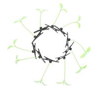 CHILDWEET Pinces à Cheveux Pousse De Soja Lot De 40 Vert Pour Petites Filles École Et Fêtes, Accessoires Coiffure Confortables Et Faciles à Utiliser